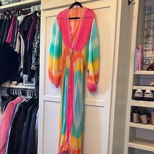 Vibrant Multicolor Maxi Kaftan by Zara size L